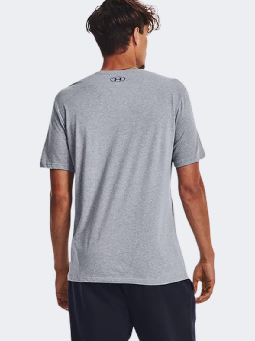 Under Armour Big Logo Fill Men Lifestyle T-Shirt Steel Heather/Black