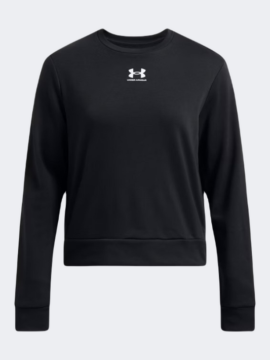 Under Armour Rival Terry Women Lifestyle Sweatshirt Black/White