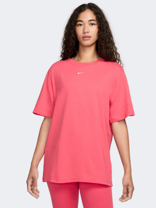 Nike Sportswear Essential Women Lifestyle T-Shirt Aster Pink/White