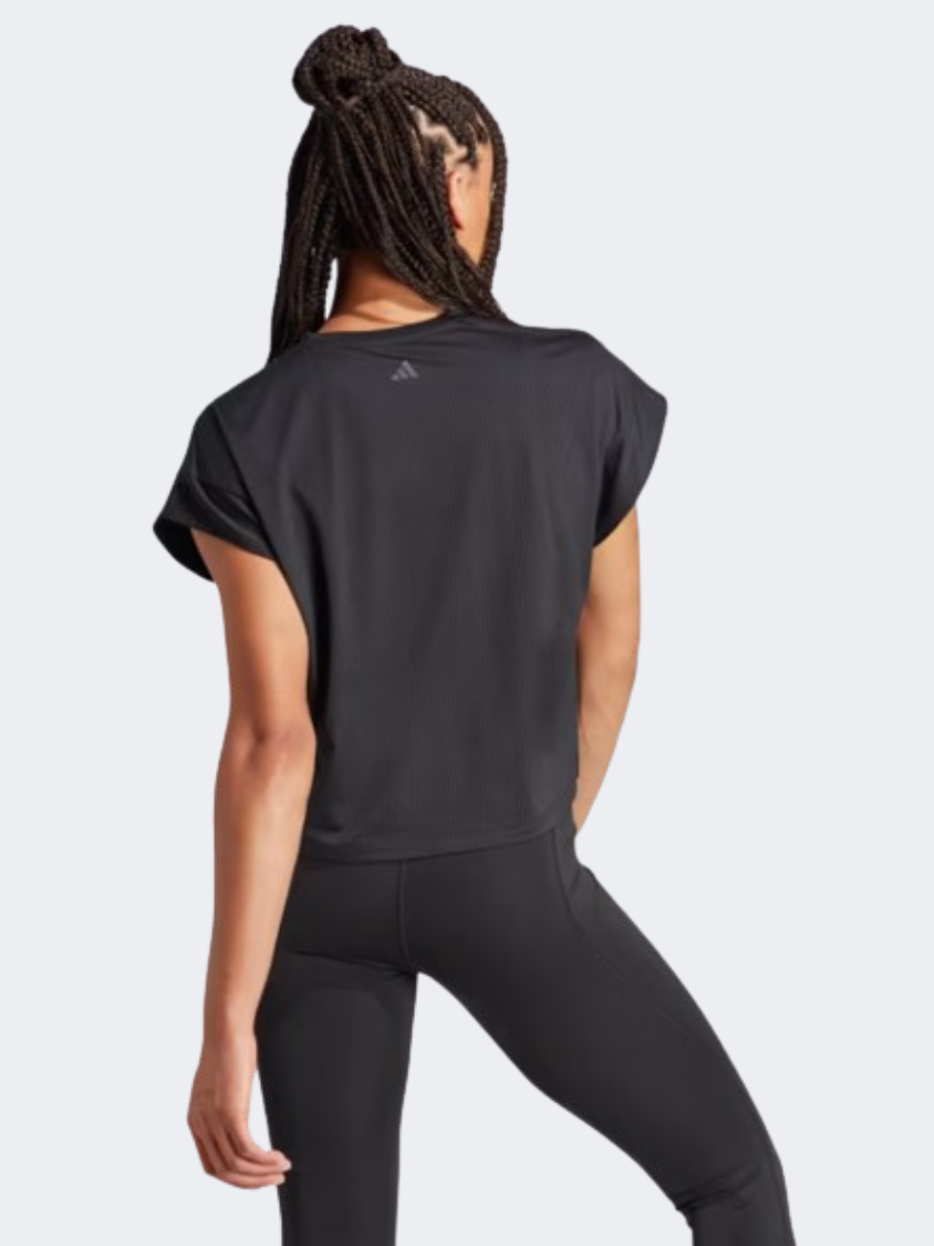 Adidas Studio Women Training T-Shirt Black/Grey