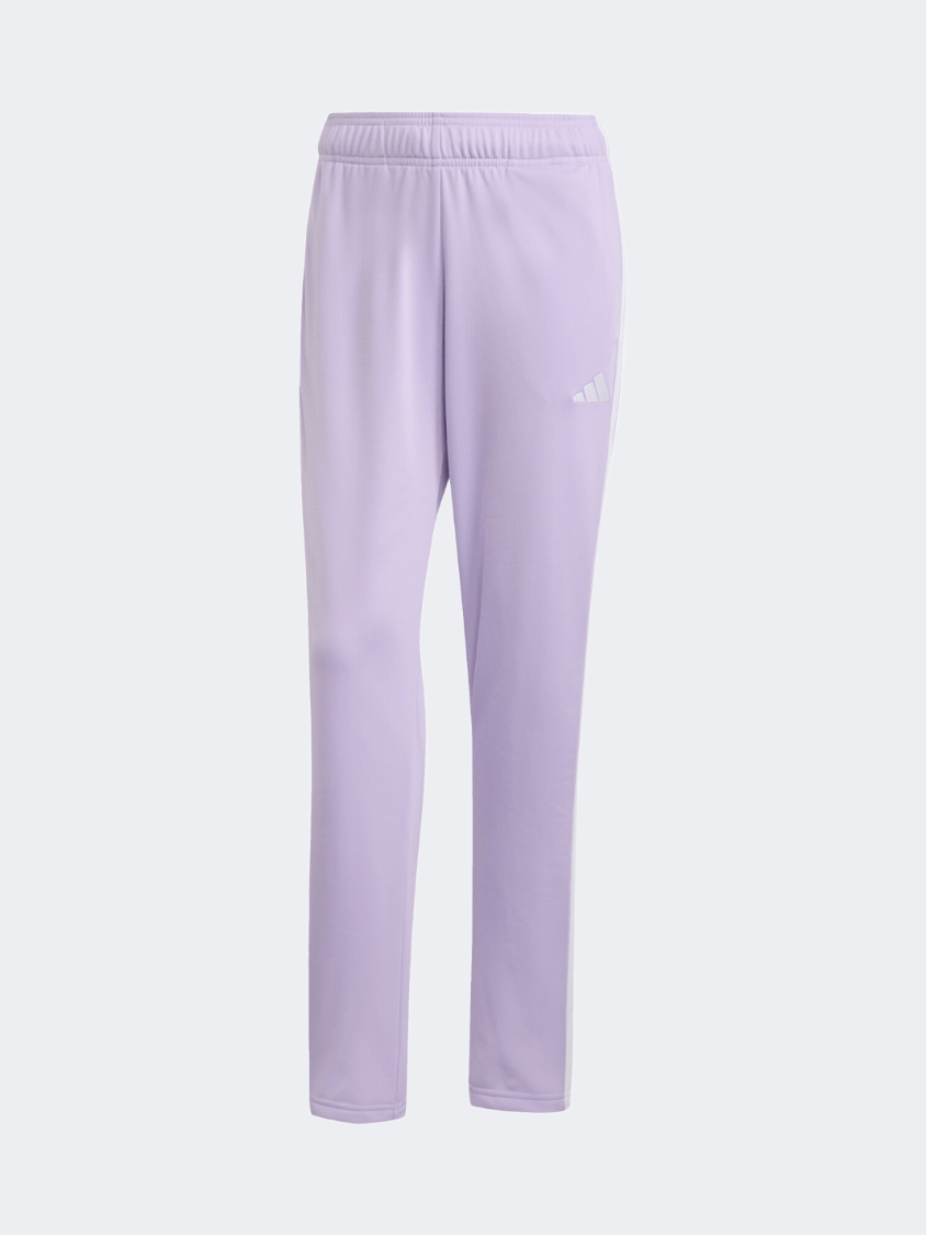 أديداس Essentials 3 Stripes بدلة رياضية نسائية لون بنفسجي قوي