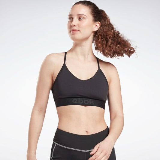 Reebok Strappy Back Low-Impact Women Training Bra Night Black