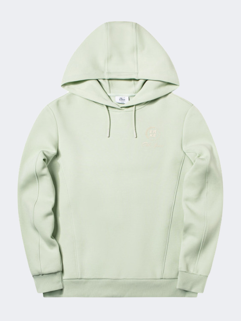 Erke Women Lifestyle Hoody Light Green