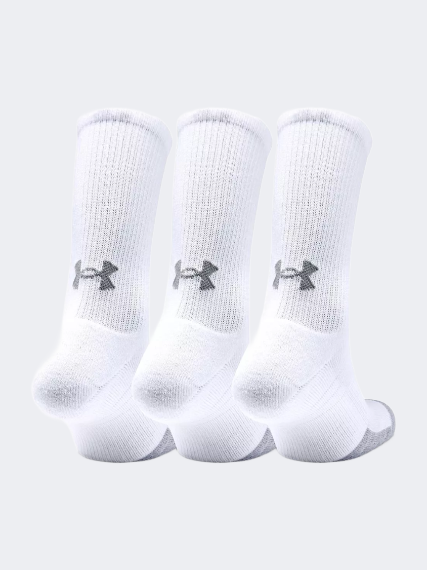Under Armour Heatgear® Crew 3-Pack Men Training Sock White