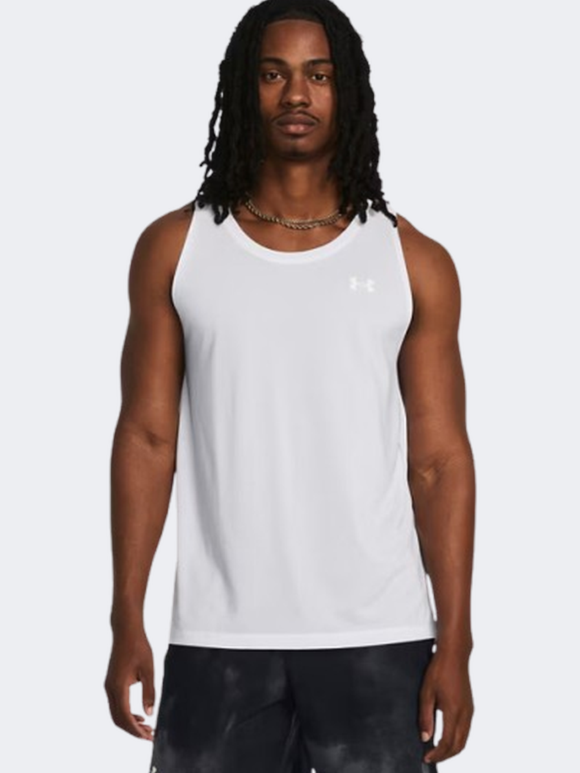 Under Armour Launch Men Running Tank White/Reflective