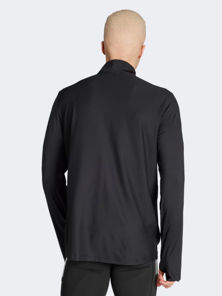 Adidas Own The Run Half-Zip Men Running Long Sleeve Black