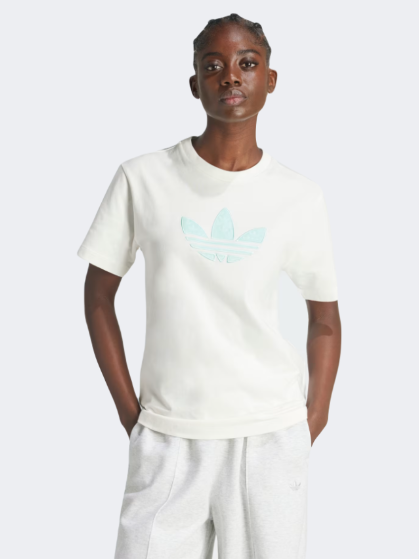 Adidas Monogram Women Original T-Shirt Cloud White