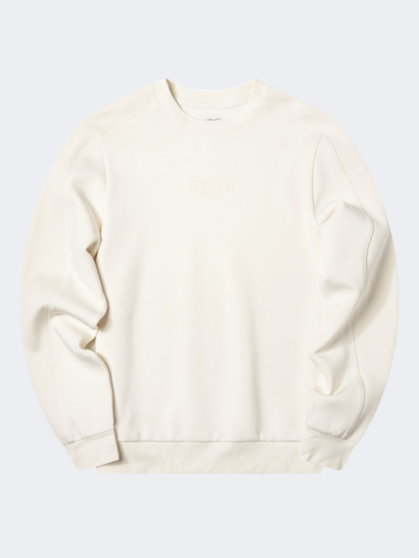 Erke Women Training Sweatshirt Glacier White