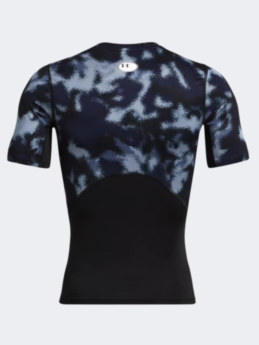 Under Armour Hg Armour Printed Men Training T-Shirt Midnight Navy/White