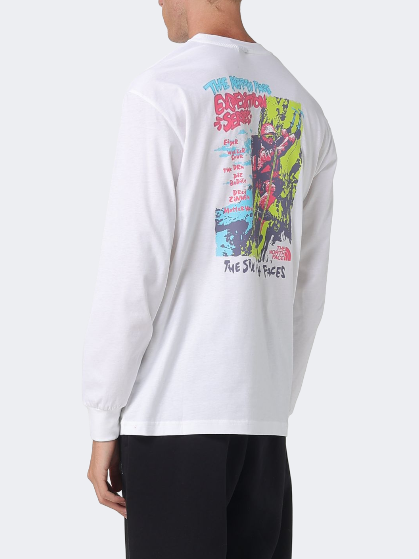 The North Face Expedition Celebration Men Lifestyle Long Sleeve White