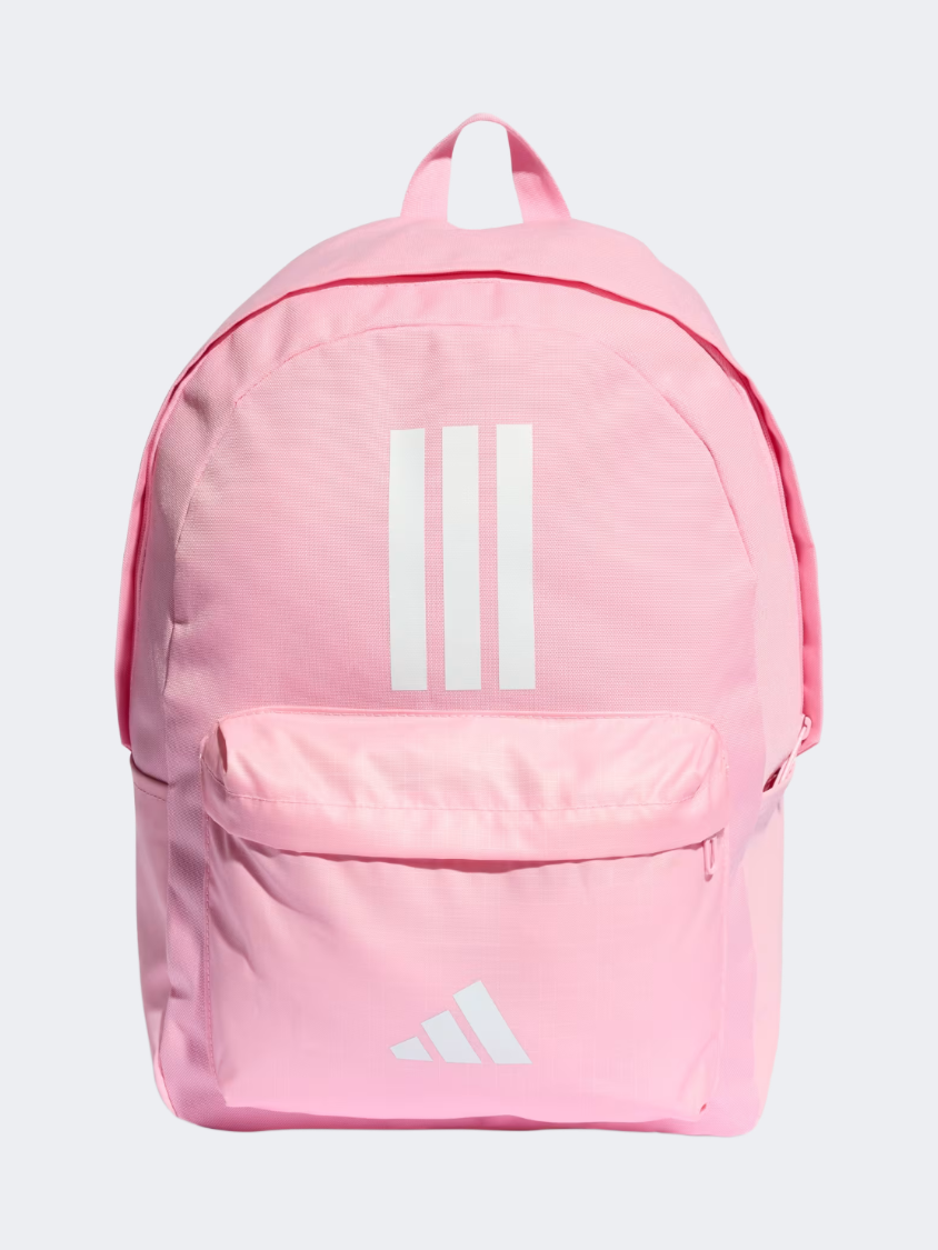 Adidas Classic Bars 3 Stripes Women Training Backpack Bag True Pink/White
