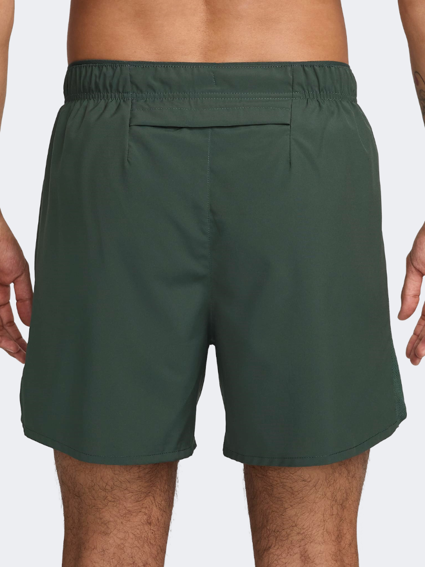 Nike Df Challenger Swoosh 5 Inch Men Running Short Vintage Green/Black
