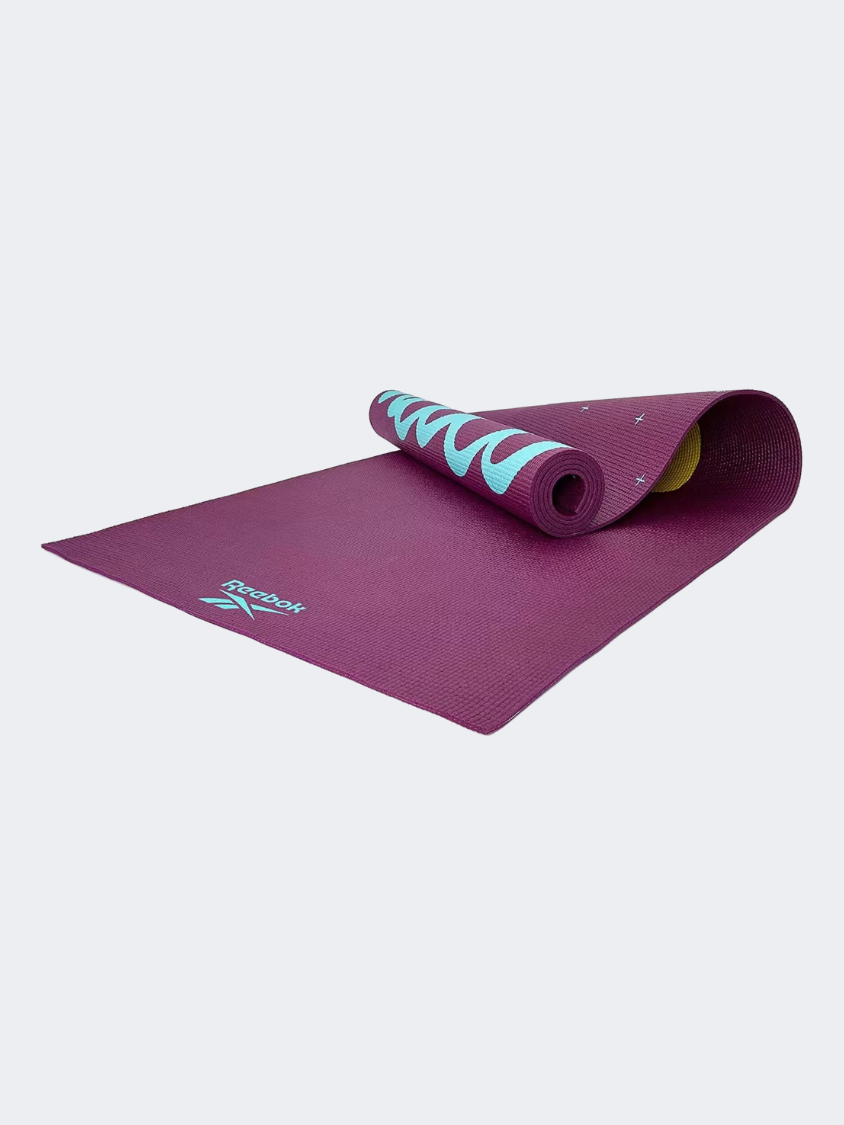 Reebok Accessories Fitness Rayg-11030Hh Dbl Sided 4Mm Yoga Purple Crosses-Hi Mats