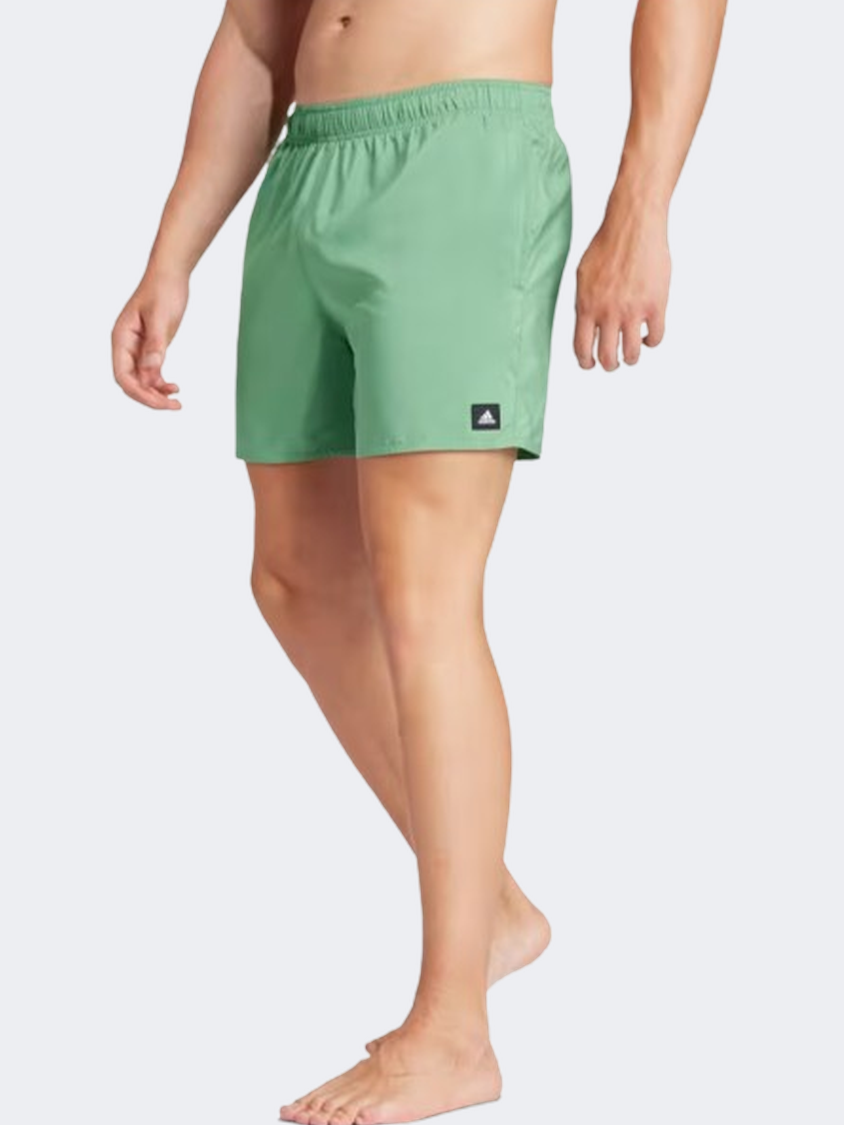 Adidas Solid Clx Men Swim Swim Short Preloved Green/White