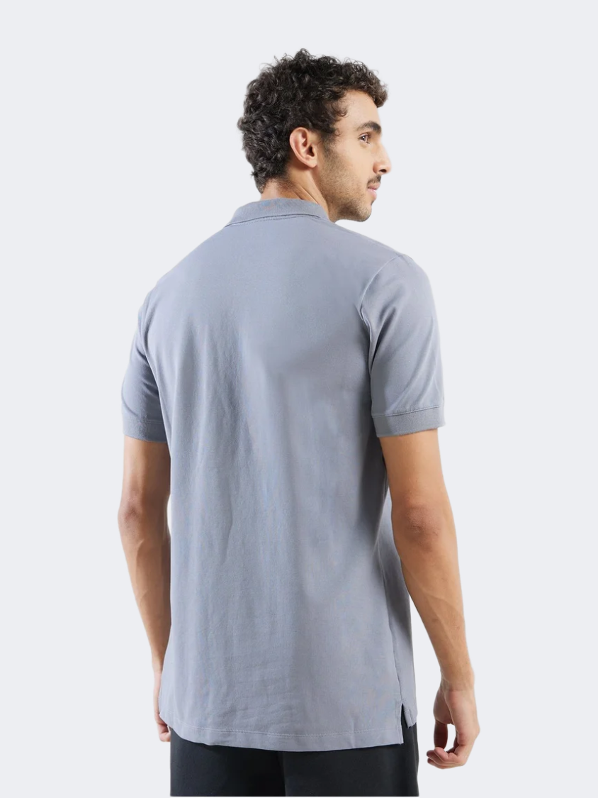 New Balance Rc Cotton Men Lifestyle Polo Short Sleeve Gun Metal