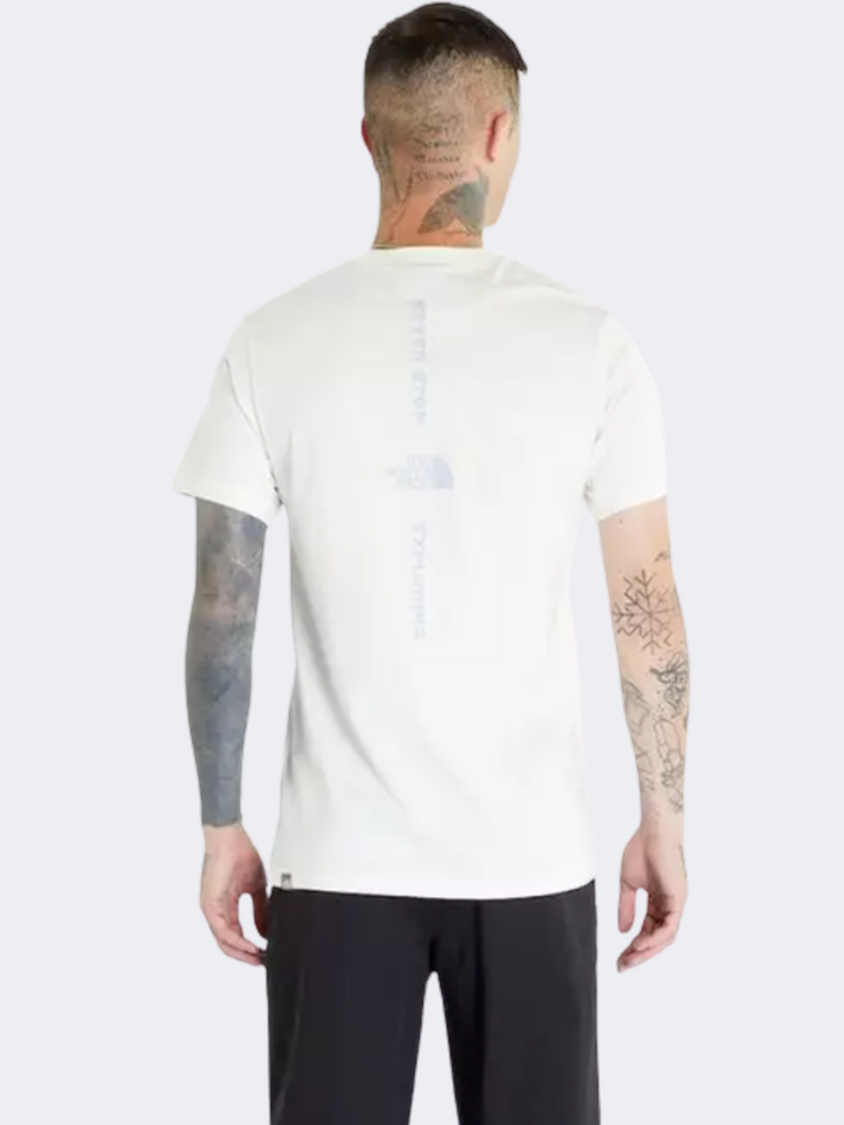 The North Face Vertical Nse Men Lifestyle T-Shirt Gardenia White