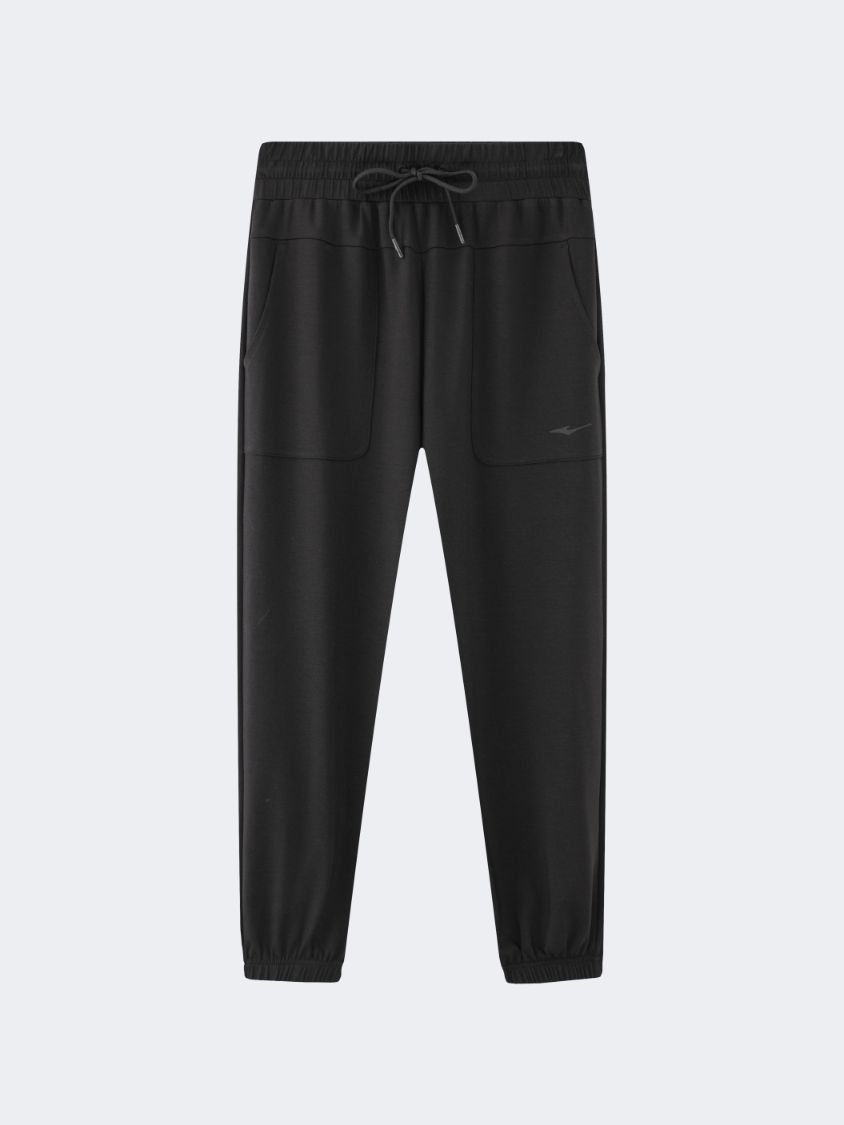 Erke Knitted Women Lifestyle Pant Black