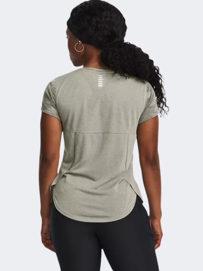 Under Armour Streaker Speed Camo Women Running T-Shirt Green/Reflective