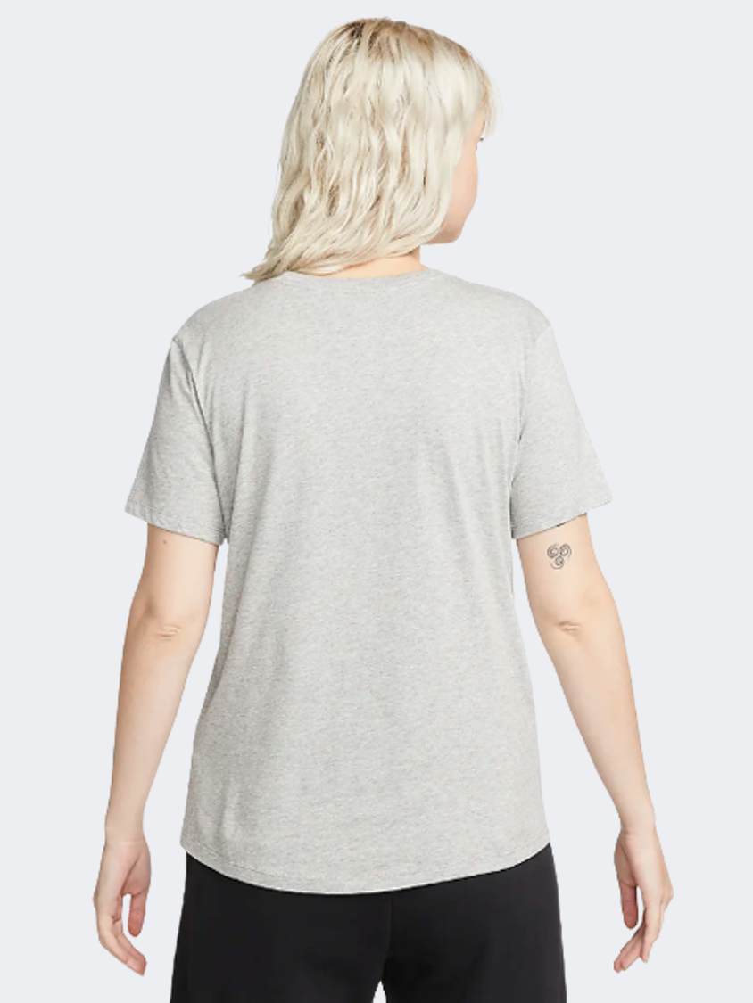 Nike Sportswear Essentials Women Lifestyle T-Shirt Grey/Black