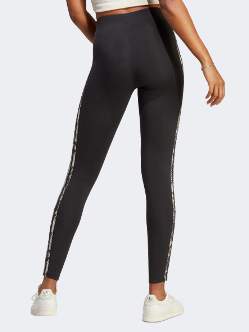 Adidas 3-Stripes Print Women Original Tight Black