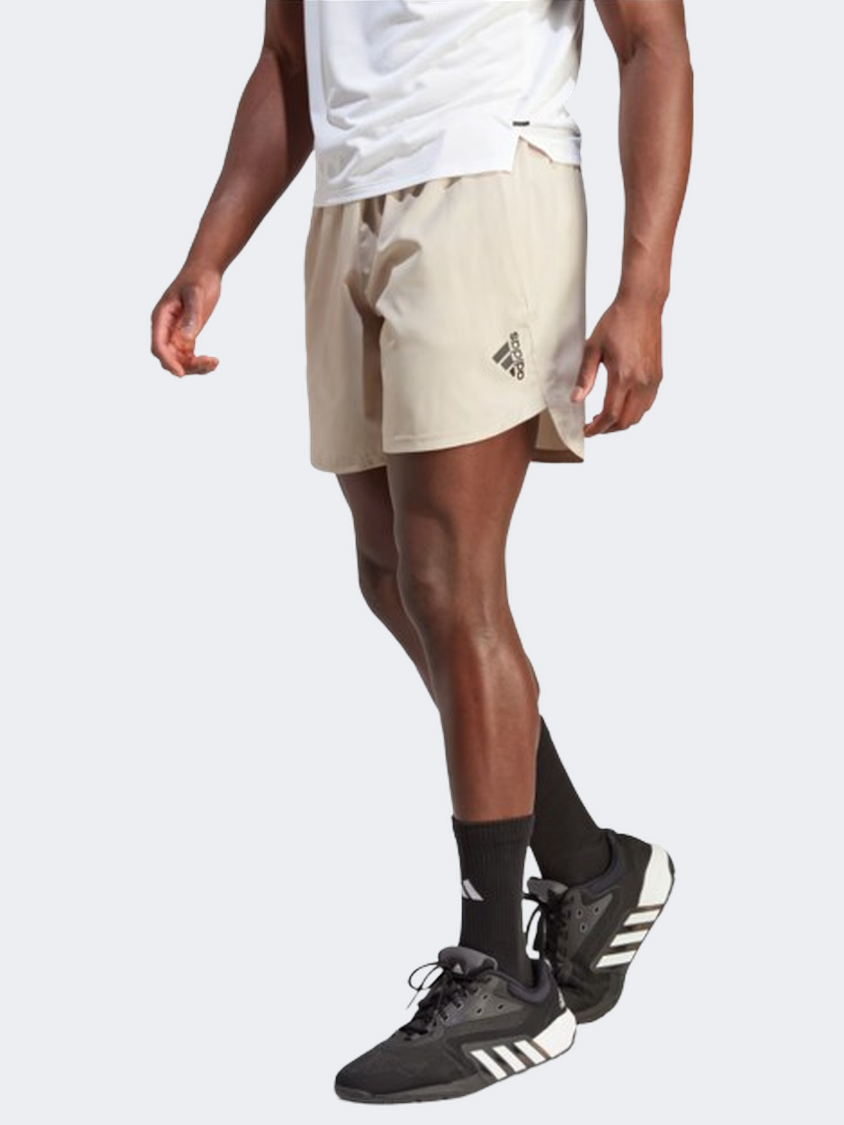 Adidas Designed For Movement Men Training Short Wonder Beige
