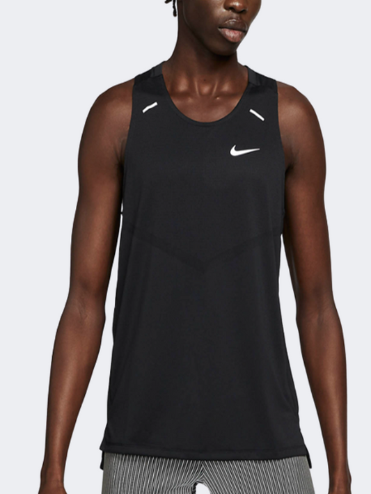 Nike Dri-Fit Rise 365 Men Running Tank Black/Silver