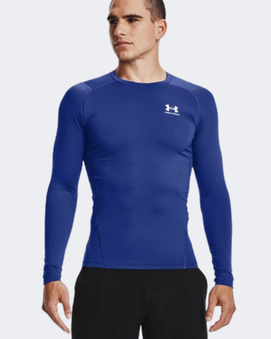 Under Armour Heatgear Comp Men Training Long Sleeve Royal/White