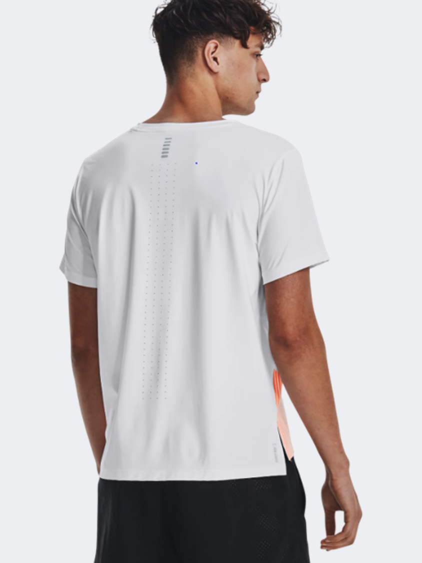 Under Armour Iso-Chill Laser Heat Men Running T-Shirt White/Orange