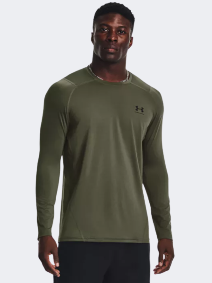 Under Armour Training logo long sleeve t-shirt in grey