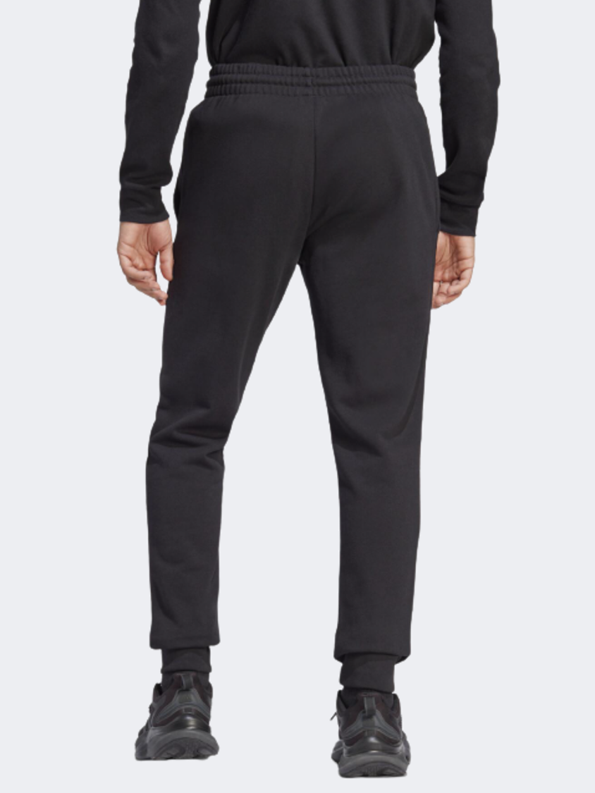 Adidas Fleece With Tapered Cuffs Men Sportswear Pant Black