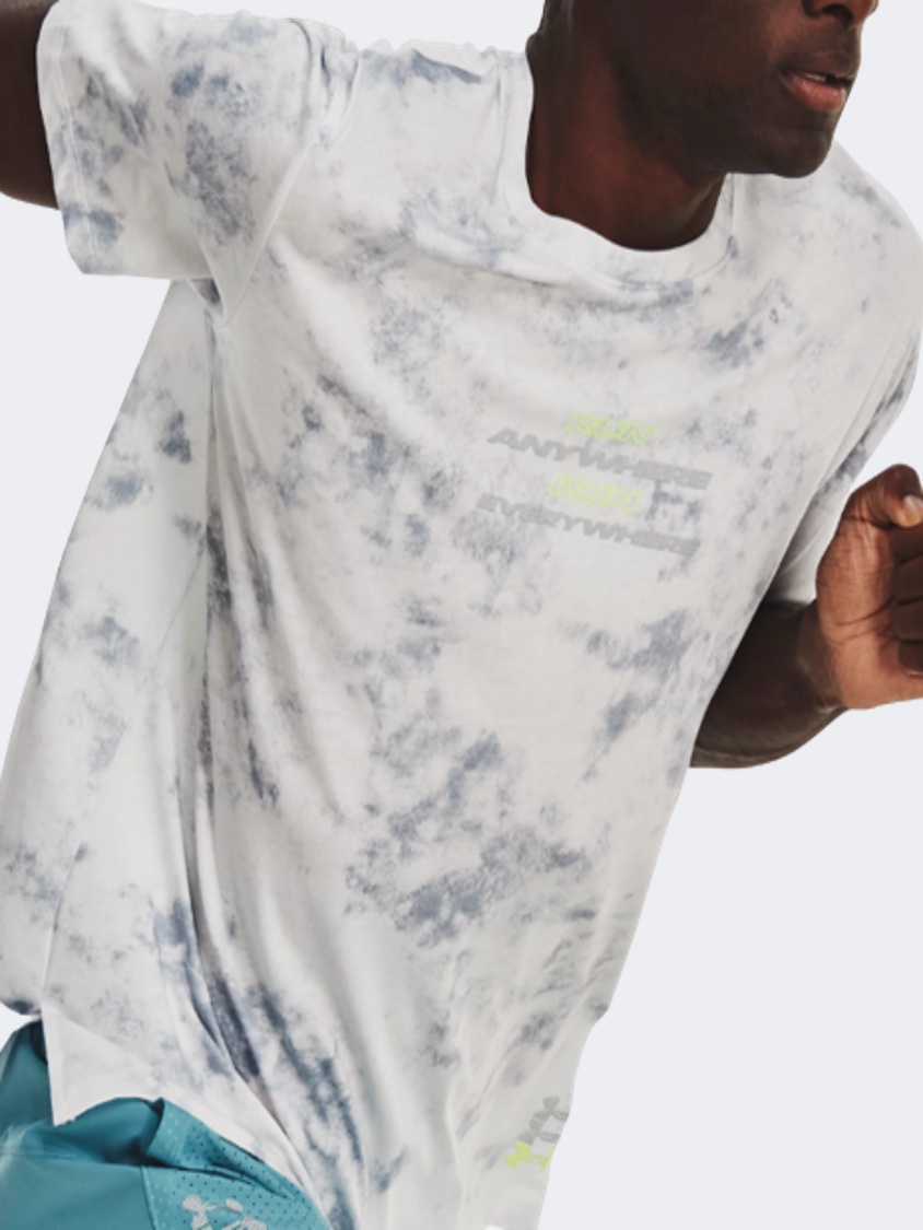 Under Armour Run Anywhere Men Running T-Shirt Grey/Mist
