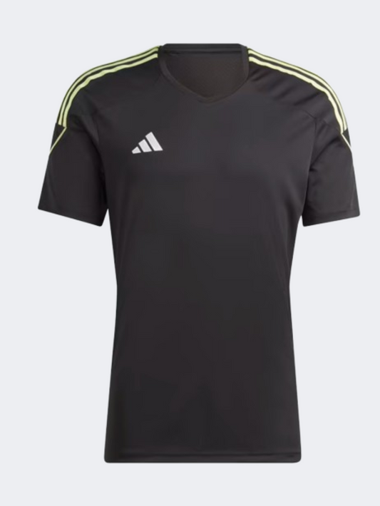 Adidas Tiro 23 Men Football T-Shirt Black/Pulse Lime