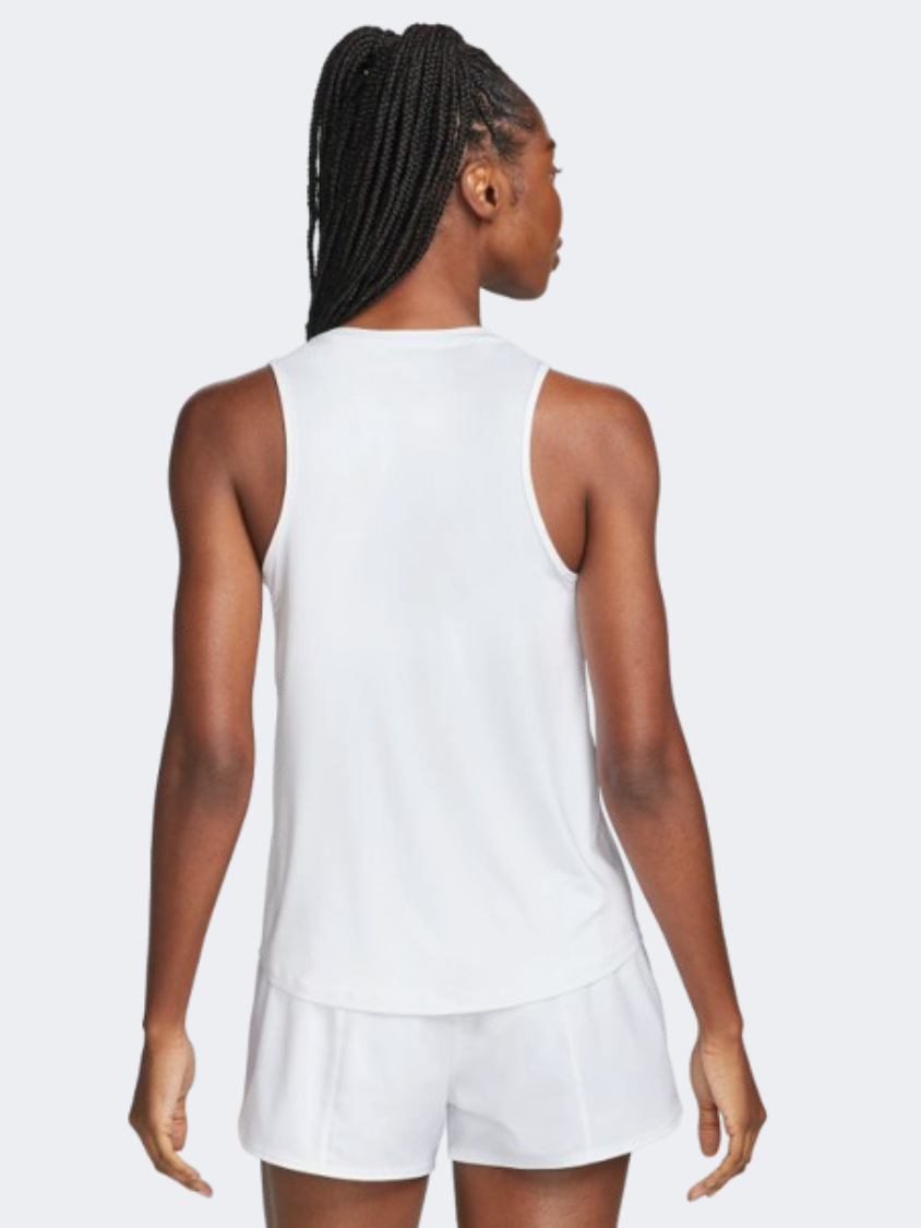 Nike One Swoosh Women Running Tank White/Black