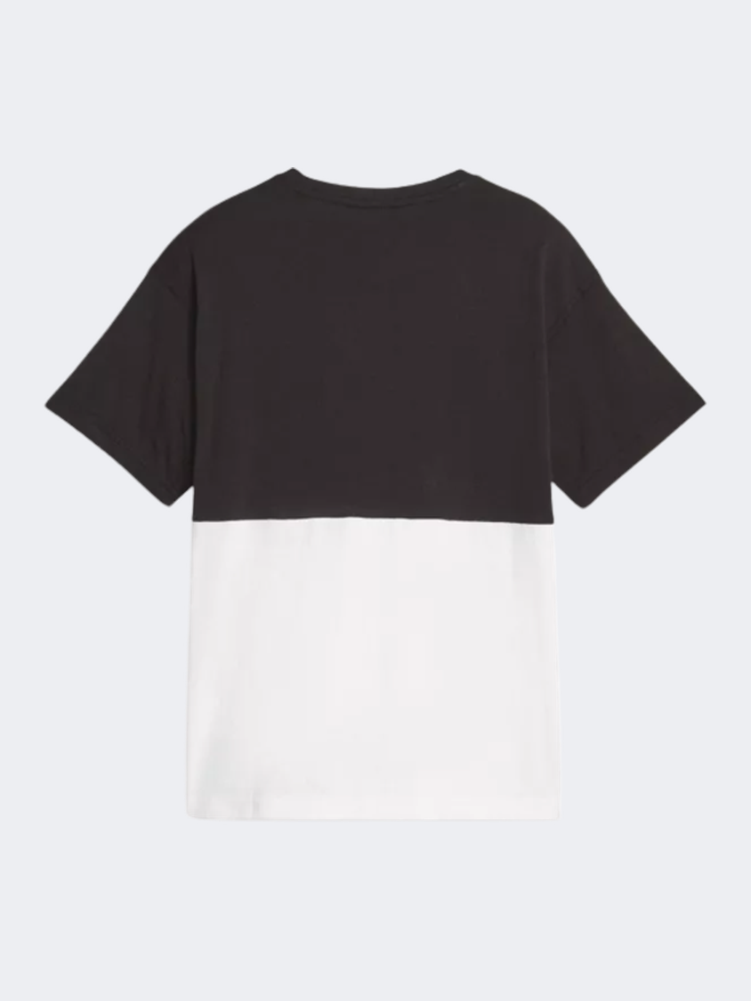 Puma Power Colorblock Boys Lifestyle T-Shirt Black