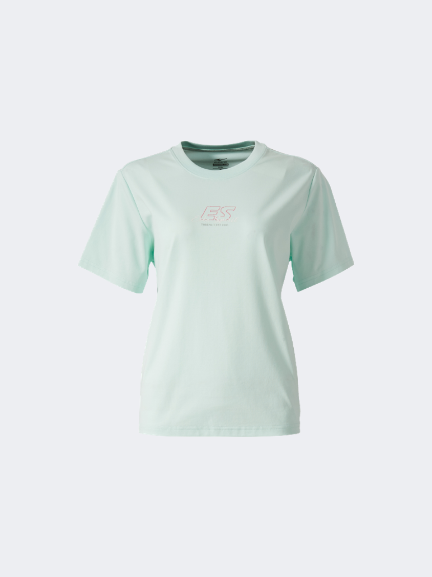 Erke Sports Women Lifestyle T-Shirt Light Green