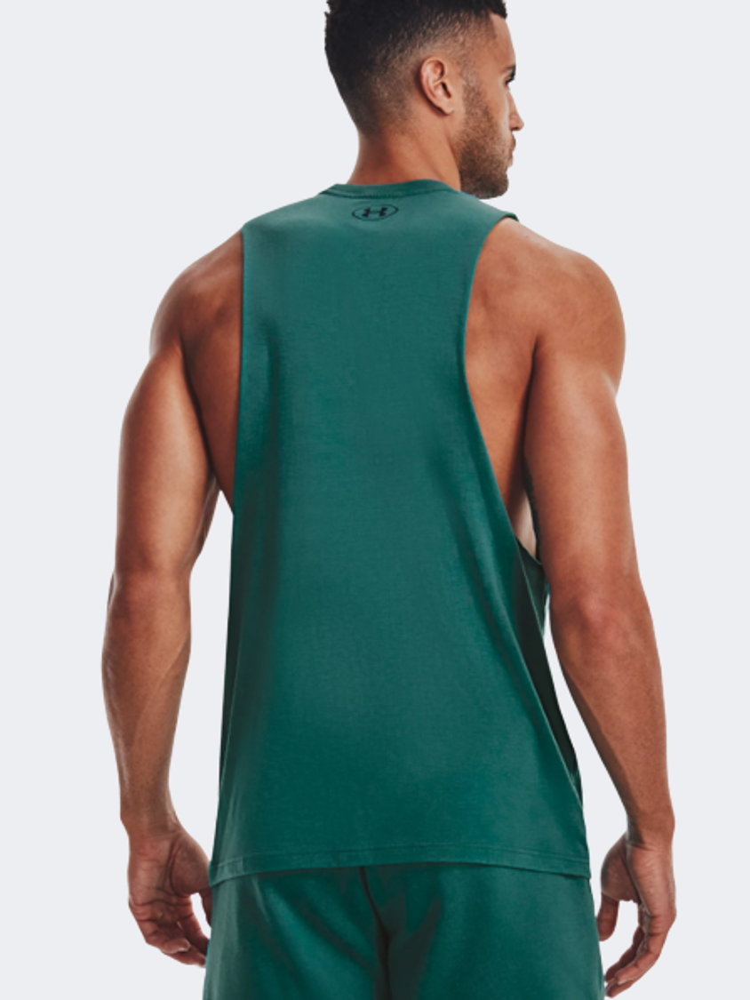 Under Armour Project Rock Iron Muscle Men Training Tank Teal