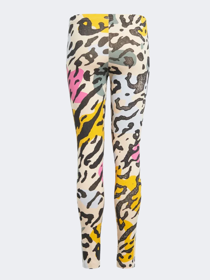 ضيق أصلي متعدد الألوان بطبعة حيوانات للبنات Adidas Original Gs