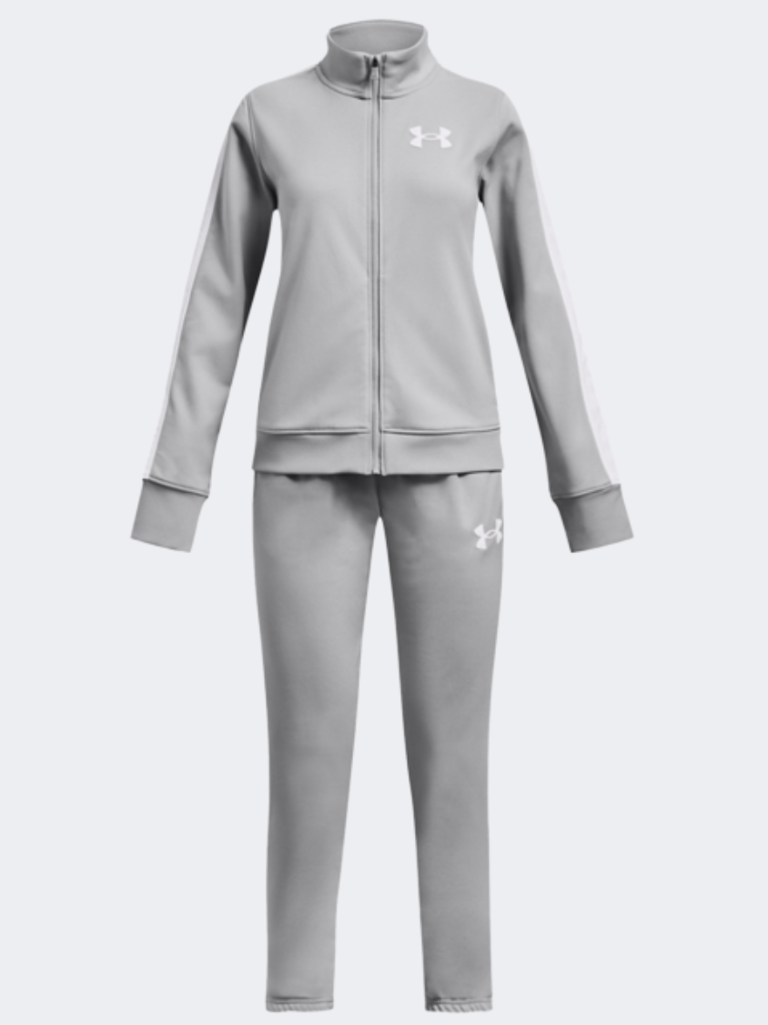 Under Armour Knit Classic Girls Training Suit Mod Grey/White