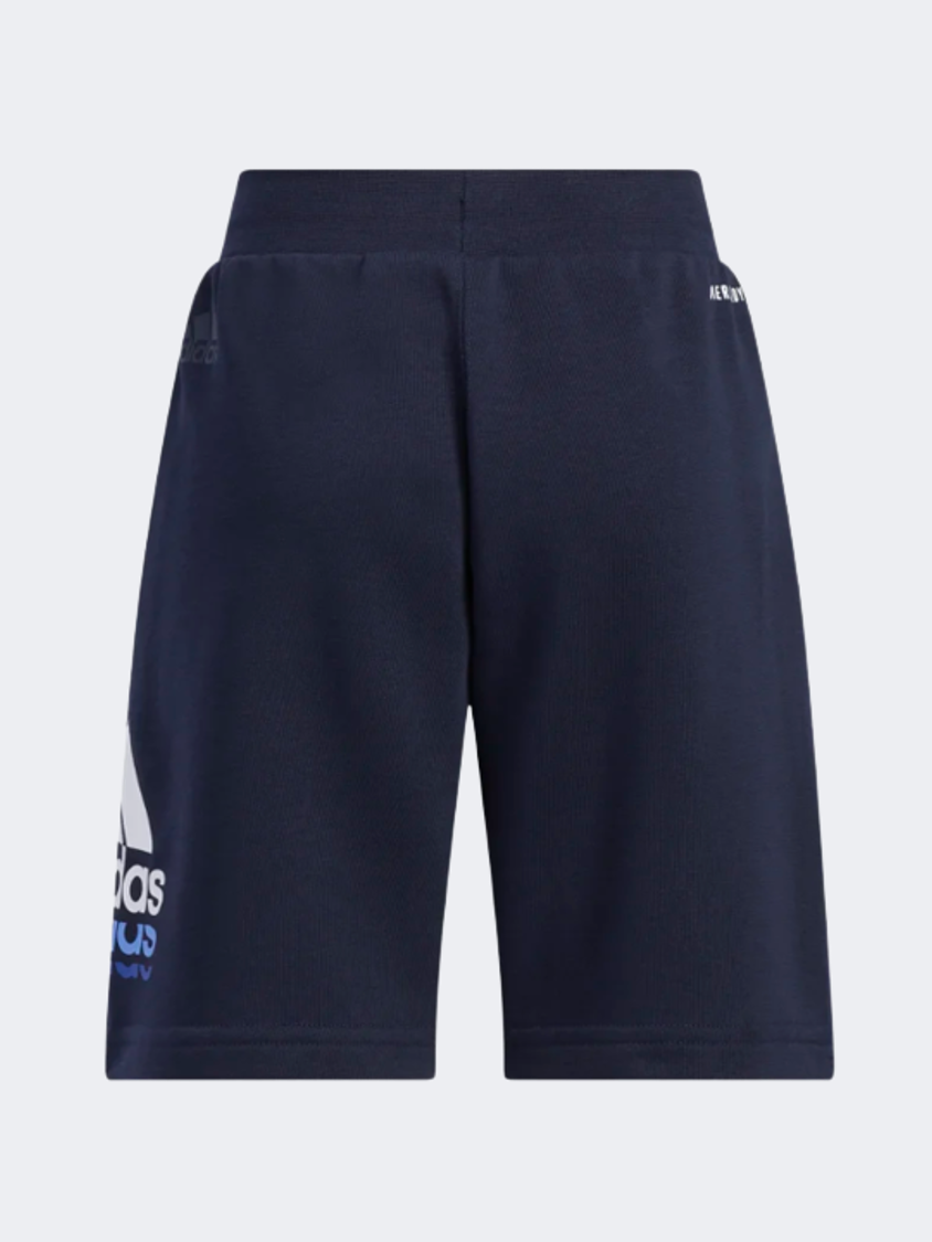 Adidas Badge Of Sport Logo Girls Sportswear Short Legend Ink