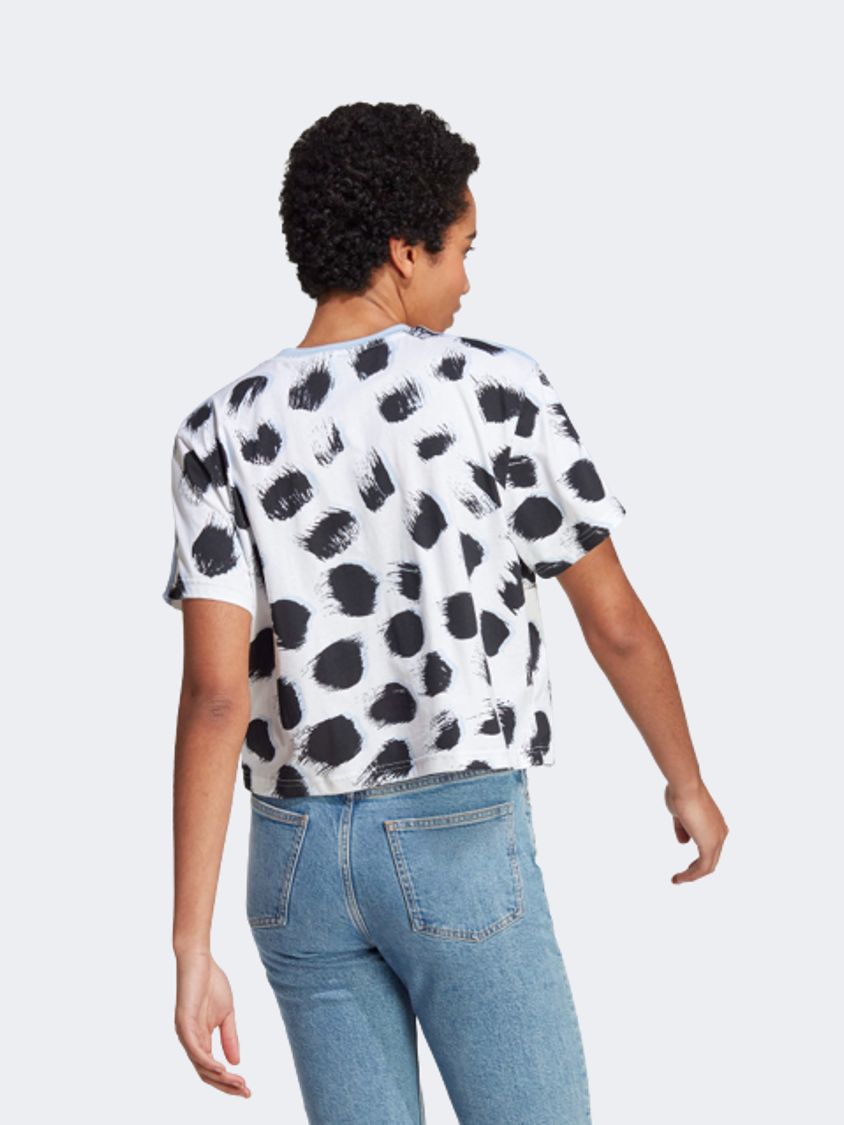 Adidas Essentials 3-Stripes Women Sportswear T-Shirt White/Black