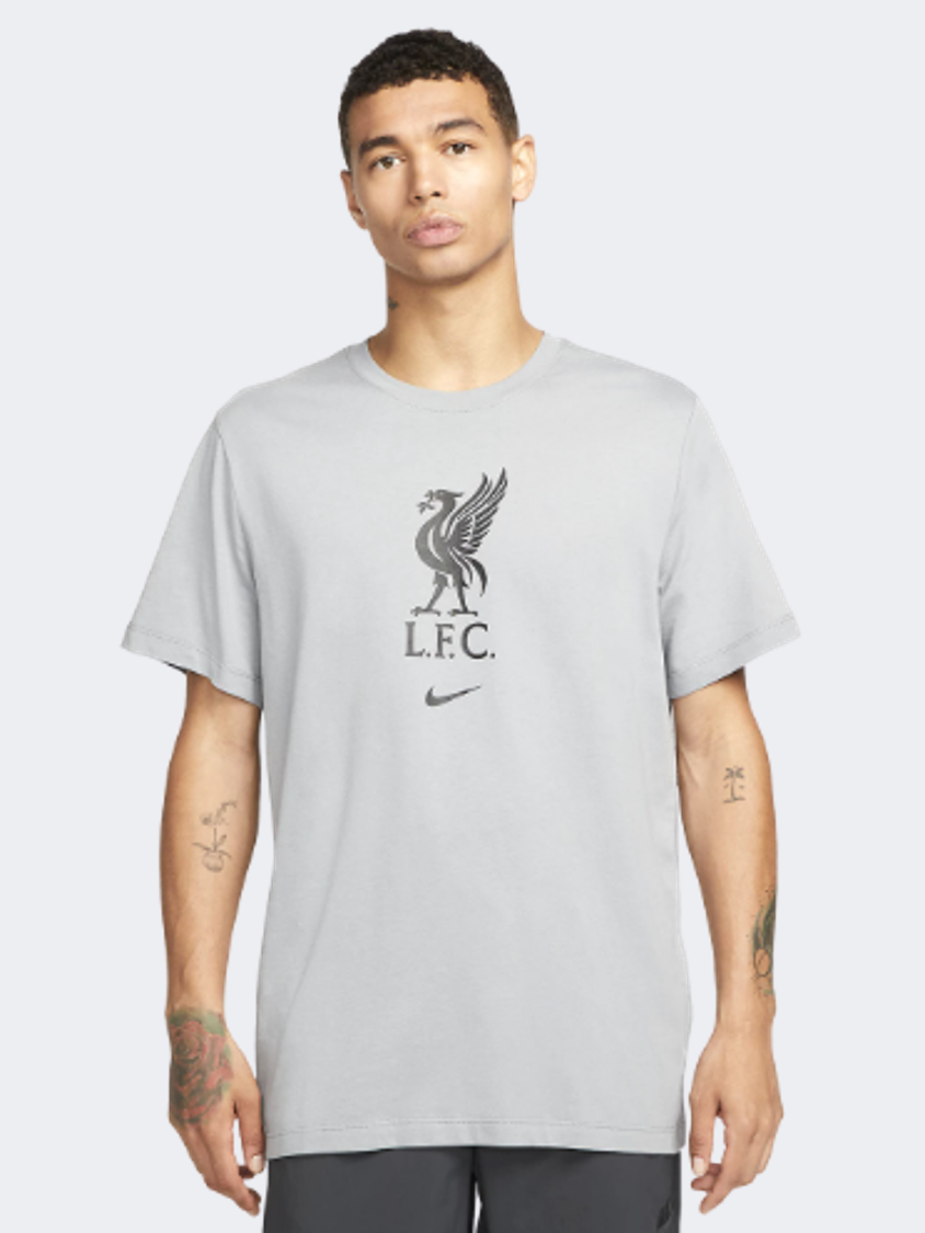 Nike Liverpool Men Football T-Shirt Grey