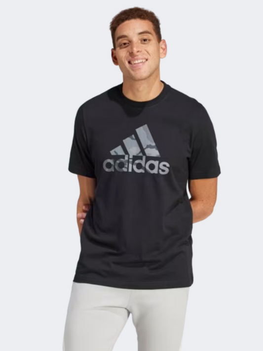 Adidas Camo Badge Of Sport Men Sportswear T-Shirt Black