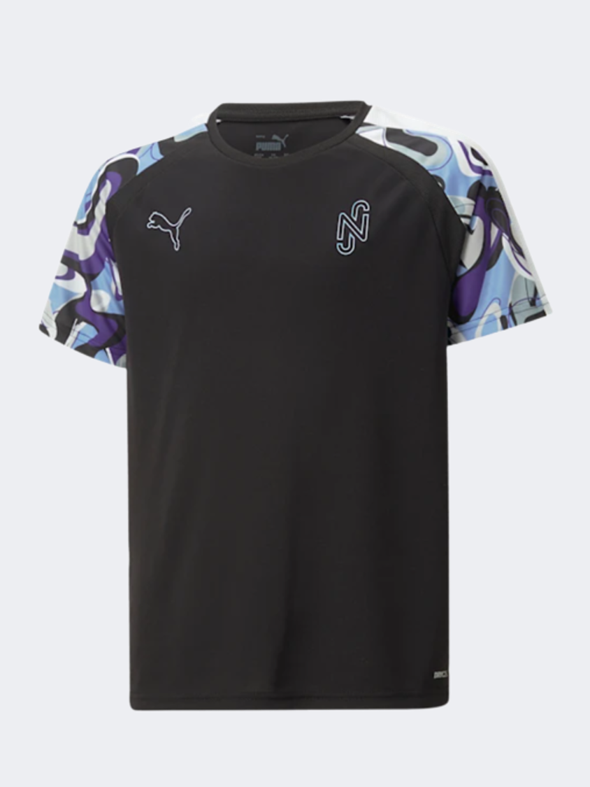Puma  Neymar Jr Creativity Boys Football T-Shirt Black/Lavender