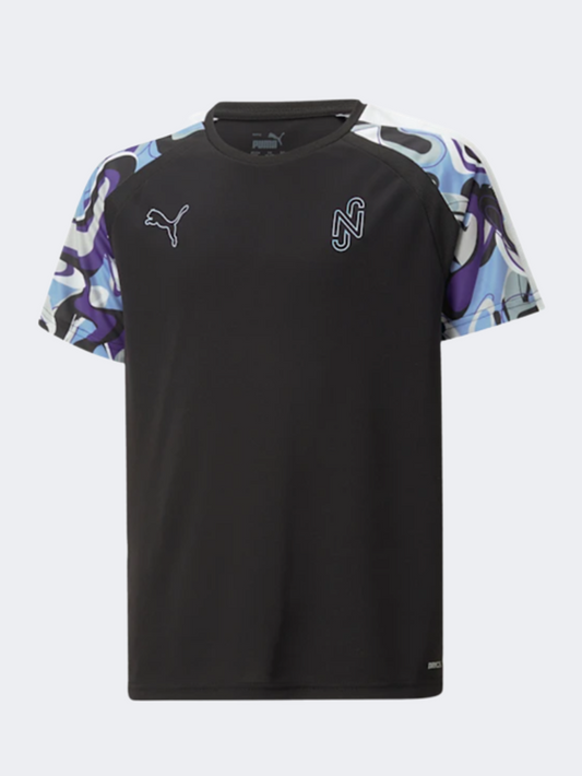 Puma  Neymar Jr Creativity Boys Football T-Shirt Black/Lavender