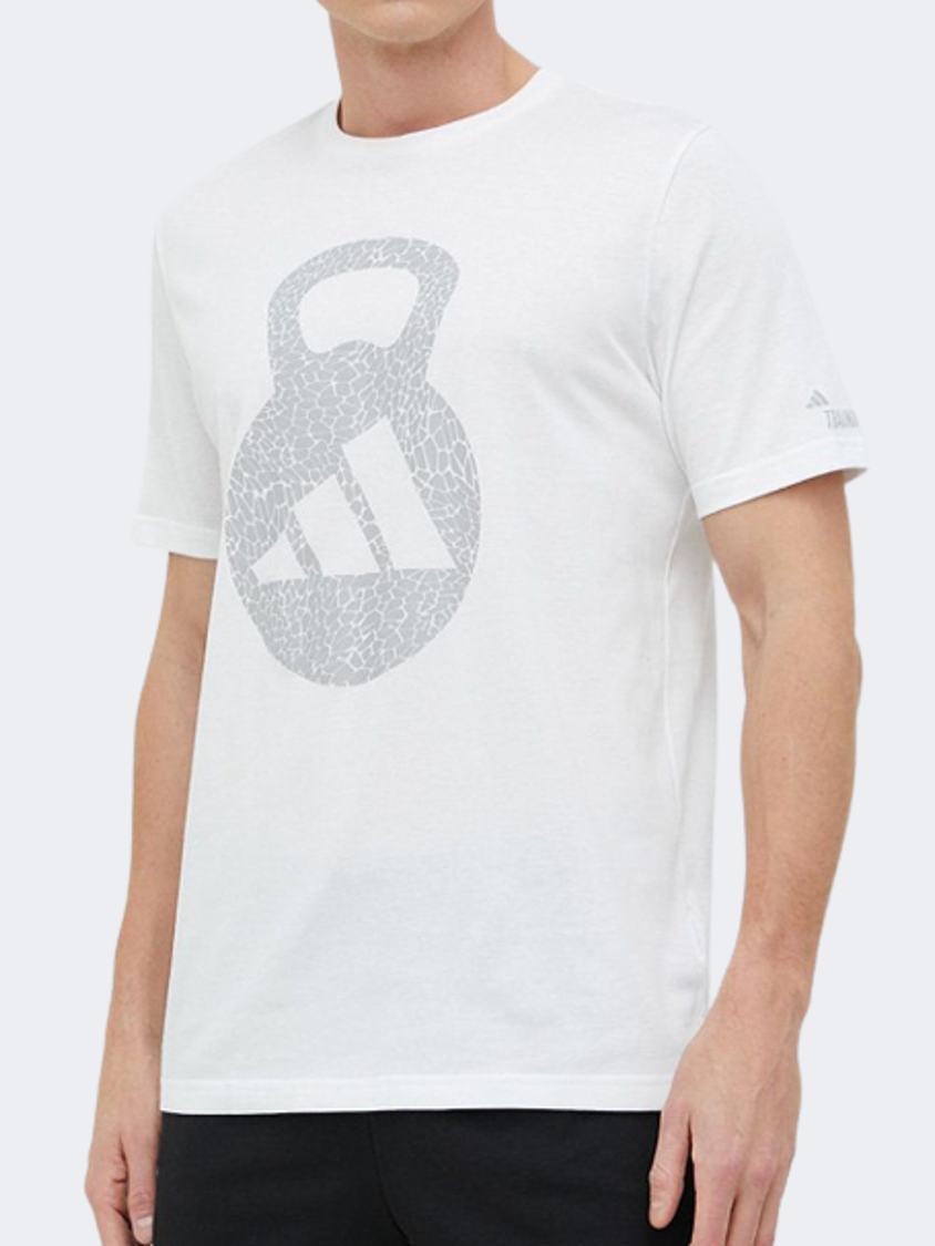 Adidas Str Logo Men Training T-Shirt White