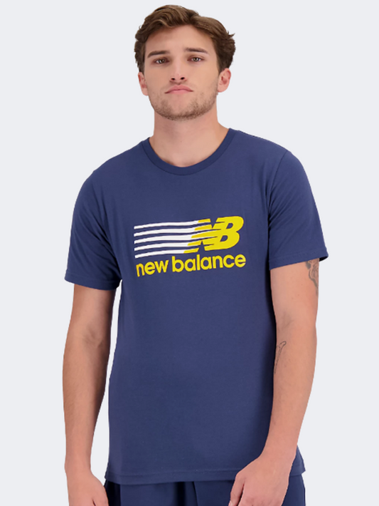 New Balance Sport Core Plus Graphic Men Lifestyle T-Shirt Navy
