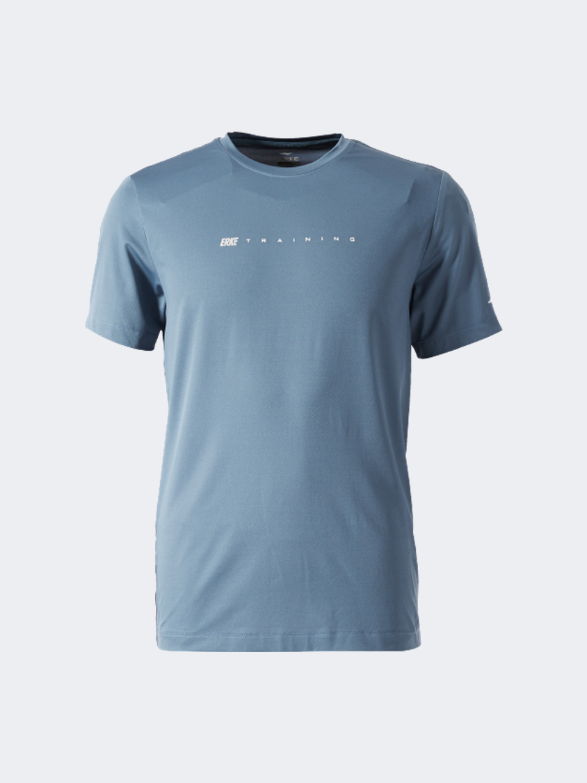 Erke Crew Neck Men Lifestyle T-Shirt Haze Blue