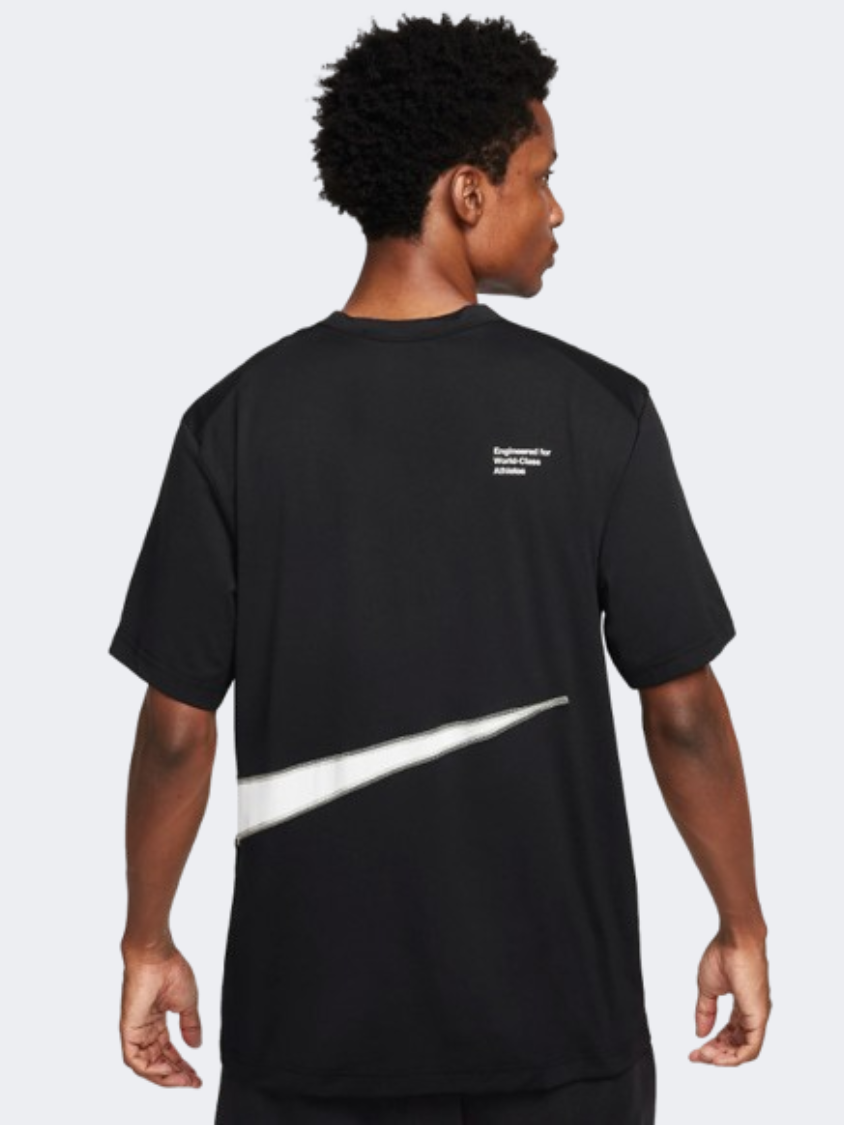 Nike Uv Hyverse Men Training T-Shirt Black/White