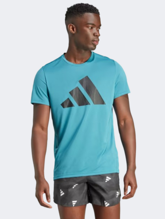 Adidas Run It Badge Of Sport Men Running T-Shirt Arctic Fusion