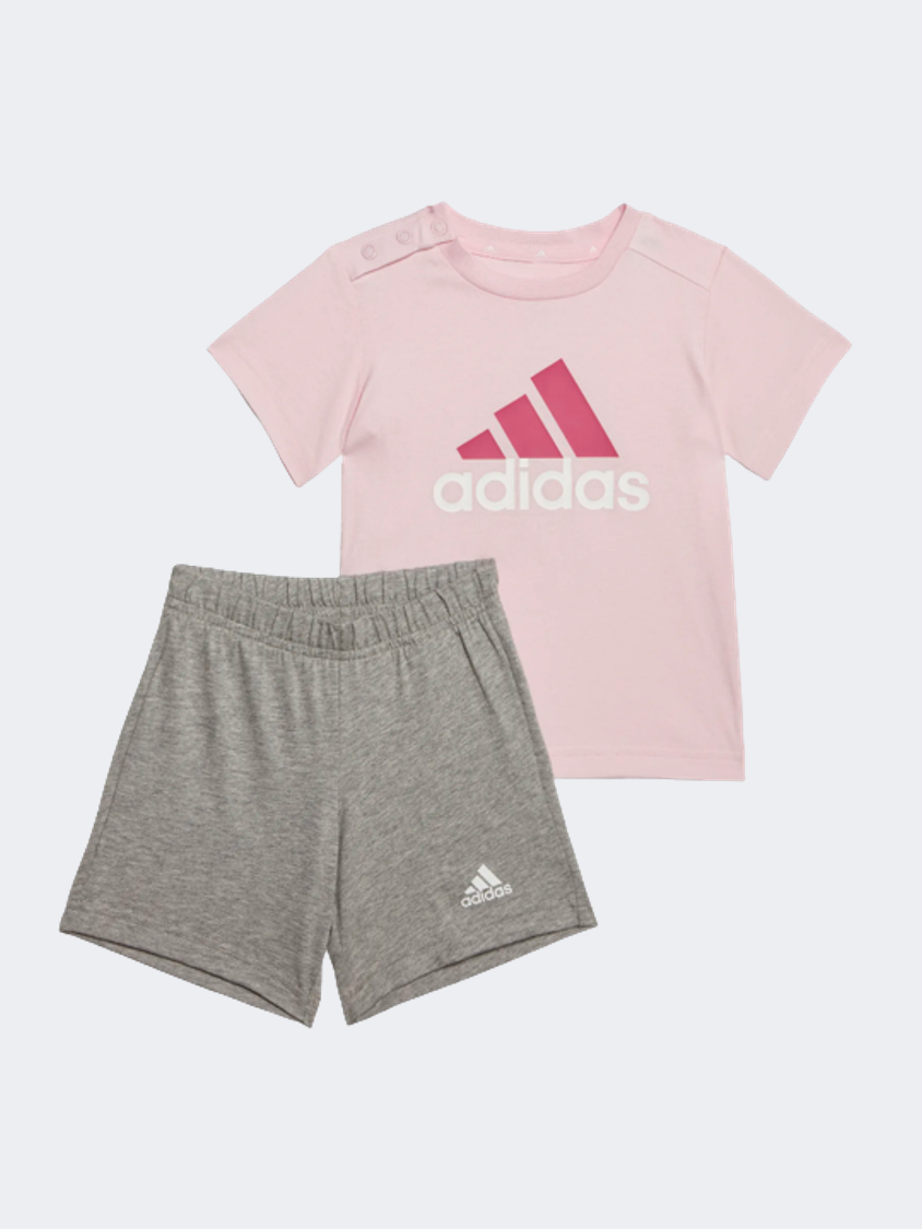 Adidas Essentials Infant-Girls Sportswear Set Pink/Grey